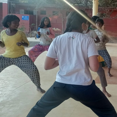 August 2021 - working on middle stances in one of the first seminars